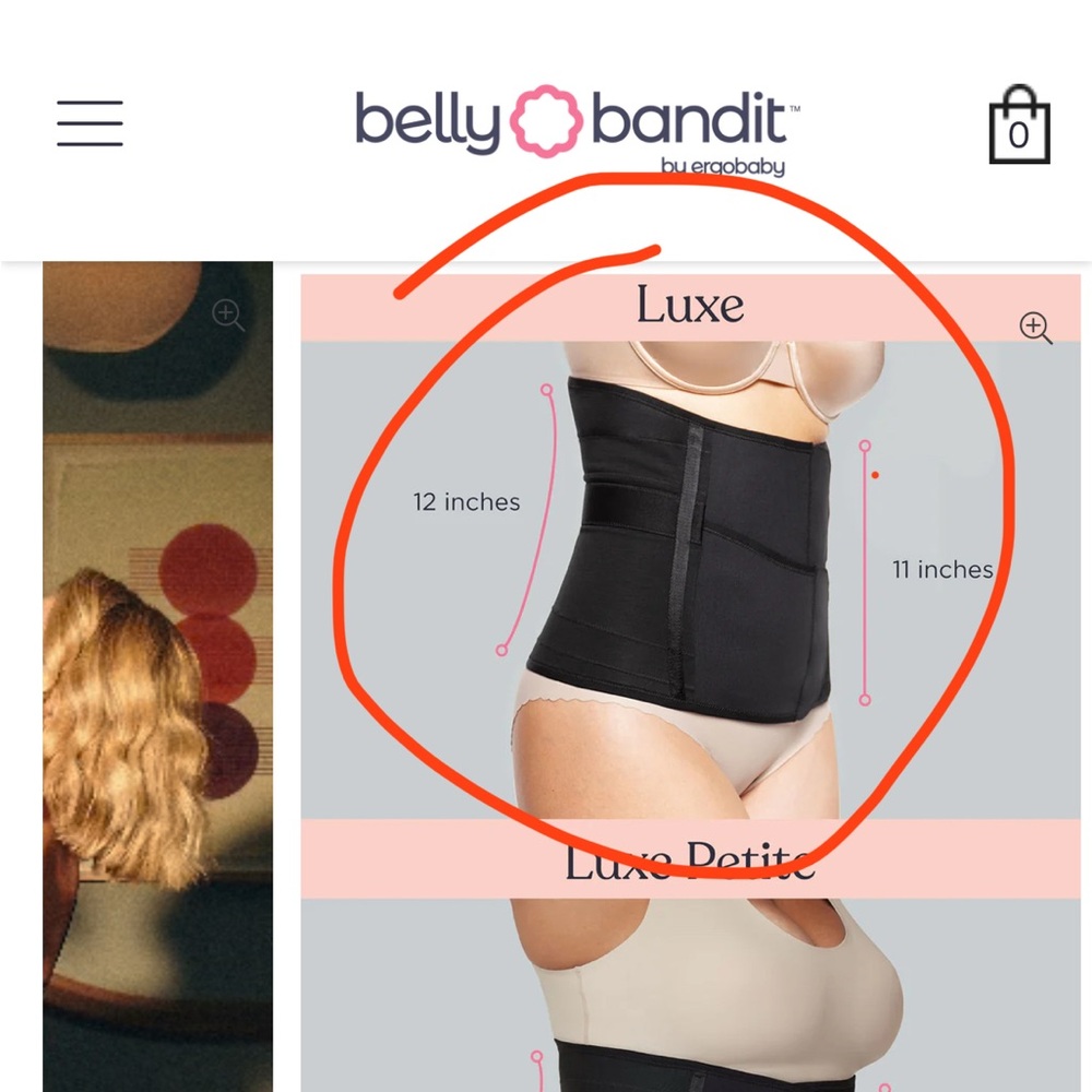 Belly Bandit Luxe Size M black